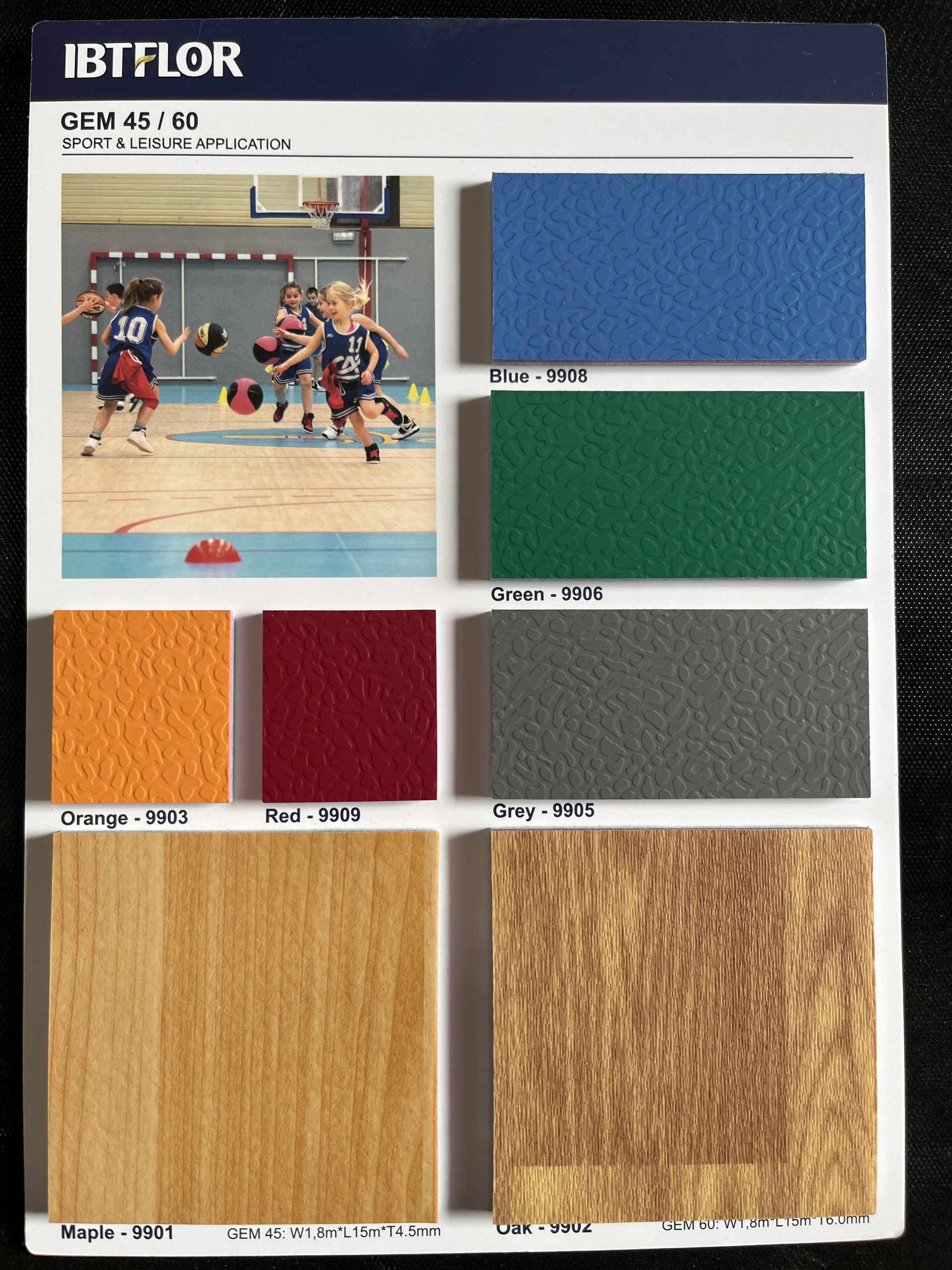 Sports vinyl flooring IBTFLOR GEM