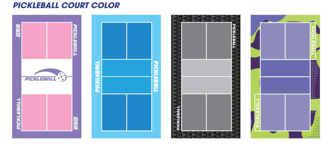 Pickleball PVC Floor 3D